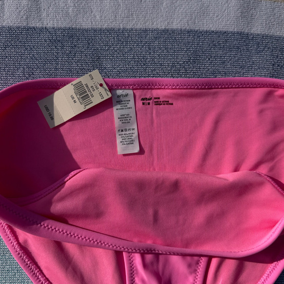 NWT, Women, Aerie, Bikini Bottom, Pink, Sz M - Picture 3 of 6
